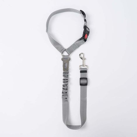 Laisse de sécurité anti-choc pour chien en voiture : Ceinture réglable et réfléchissante (1/4)