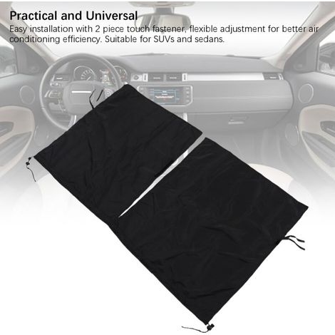 Store Pour Voiture Rideau Occultant Amovible avec Cordon Ajustable Universel 180x90 cm