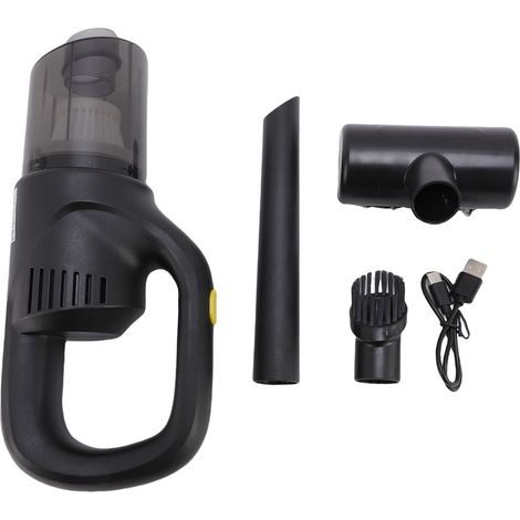 Eosnow Handstaubsauger, kabellos, fürs Auto, leistungsstarke Saugkraft, leicht, wiederaufladbar, Nass- und Trockenreiniger, 1800 mAh Akku für zu Hause