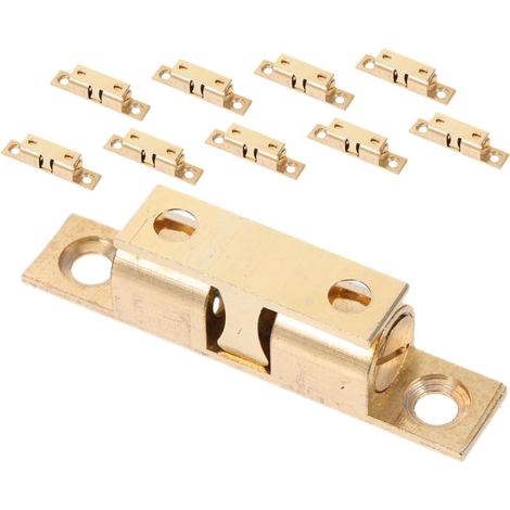 Lot de 10 loquets fermeture placard en laiton avec silencieuse et (1/5)