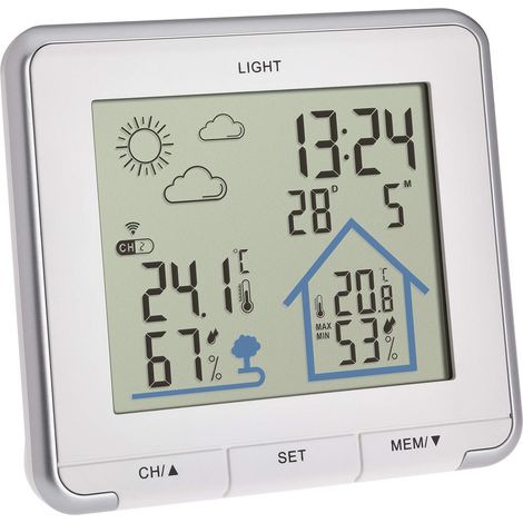 TFA Dostmann LIFE 35.1153.02 Stazione meteo digitale senza fili Previsione per 12 - 24 ore Numero di sensori max. 3 (1/4)