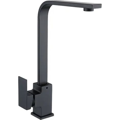 ROBINET DE CUISINE SUR PLAGE 014 EN LAITON NOIR COLLECTION ALPHÉE (1/5)