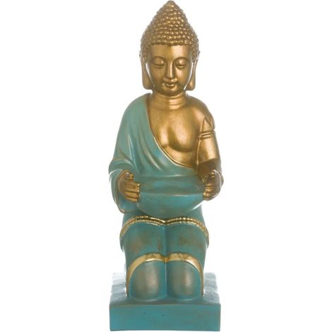 Statue de Bouddha or et turquoise (1/3)