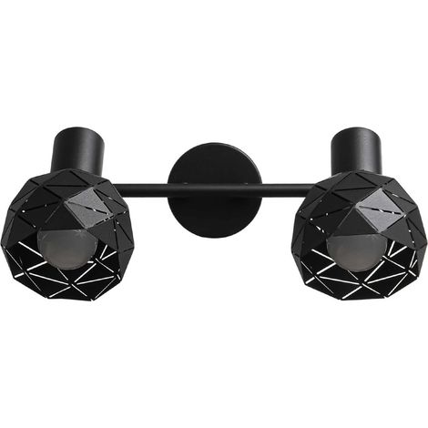 Foco Reus 2 E14 de luz negra Prestige LP-8069/2WS BK (1/5)