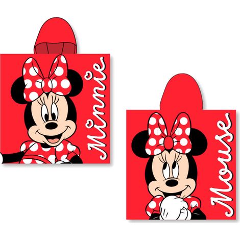 Poncho toalla Minnie Disney algodon