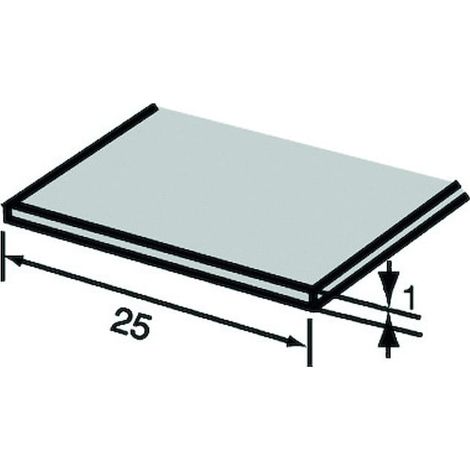 Bande antidérapante adhésive pour nez de marche 9026 noir 1800 x 25 x 1 mm - VACHETTE