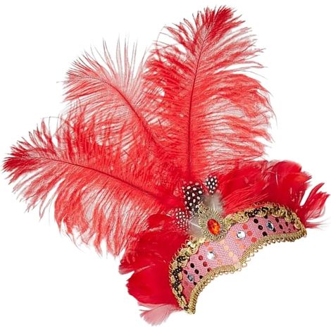 Showgirl-Kopfschmuck für Mädchen  Fascinator-Kopfschmuck  Haarband-Accessoire für Partys, Festivals, Karneval, Klassentreffen, Hochzeiten, Maskenbälle (1/5)