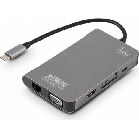 urban-factory TCM16UF USB Dockingstation grau