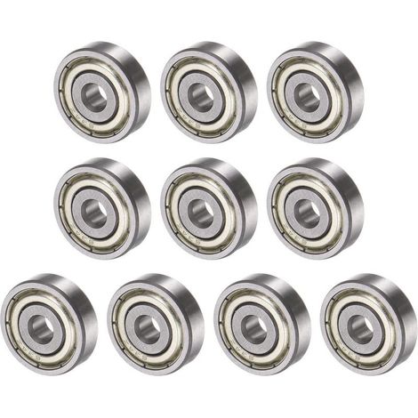 10PCS 624ZZ 4x13x5mm Billes Roulements x Carbone Acier pour Machines et Outils,Roulement à Bille à Gorge Profonde [Double Scellé] (1/5)