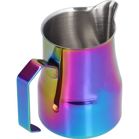 Mehrzweck-Milchaufschäumbecher aus Edelstahl, farbig, 500 ml (1/5)