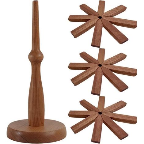 Dessous de Plat en Bois pour Plats Chauds, Dessous de Plat en Bois pour Plats Chauds, casseroles et poêles Chaudes (1/4)