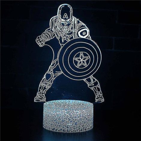 Lampe à illusion 3D, 7 couleurs à changement optique, lumière tactile, USB et télécommande, style Art Déco, pour une ambiance romantique (1/5)