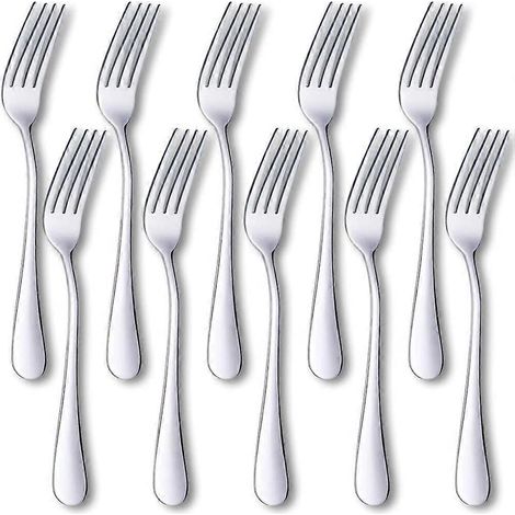 Ensemble de 10 fourchettes de table en acier inoxydable (1/2)