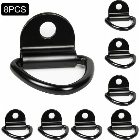 royaluxe - Lot de 8 anneaux d'arrimage robustes pour bateaux, camionnettes, camions, entrepôts (1/4)