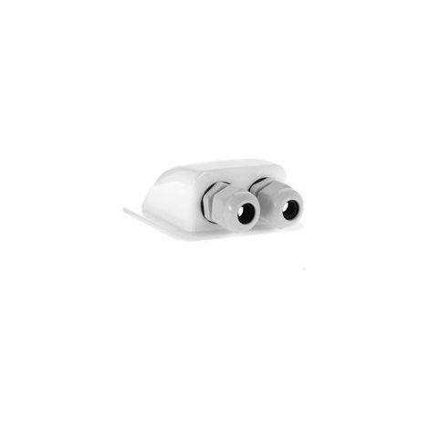 Goulotte de câble ABS 2 voies pour toit de camping-car, caravane, bateau, blanc –