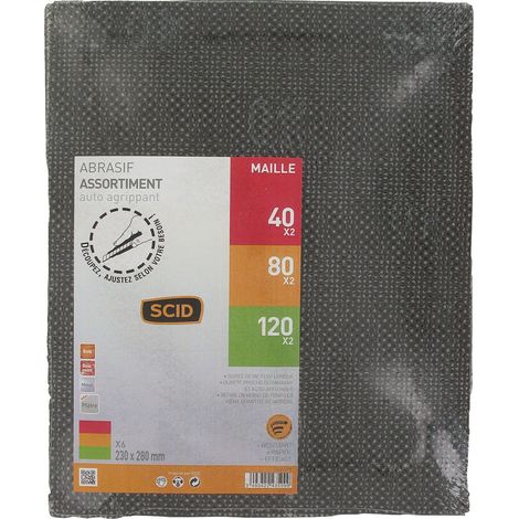 Foglio autoadesivo 230 x 280 mm 40 x 2 / 80 x 2 / 120 x 2 6
