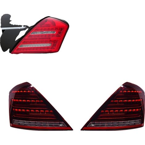 Conjunto de luces traseras, tecnología LED, compatible con Mercedes-Benz W221, 2006-2013-a (1/2)