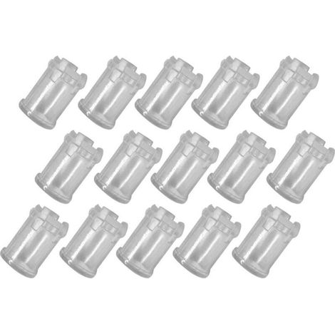 Diodes électroluminescentes LED 3mm - Abat-jour en fibre optique - Capuchon de protection pour lampes LED transparentes - Lot de 100