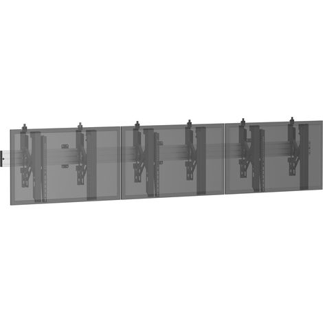 Support TV mural - Push Pull 3 écrans 45"-50" (1/3)