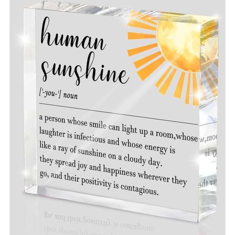 Cadeaux inspirants "Soleil humain" pour femmes et hommes, cadeaux de remerciement pour professeurs, amis, collègues, médecins et infirmières, remerciement des employés (1/5)