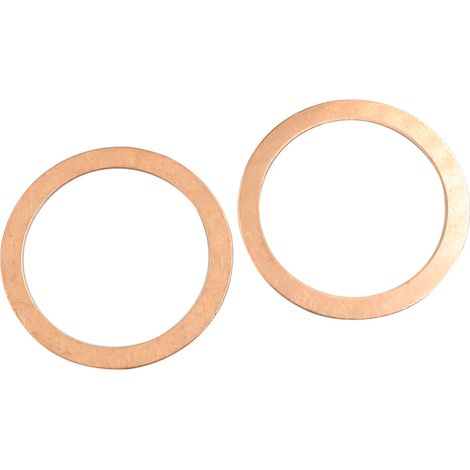 Cuivre Rondelles Plates Étanchéité Joint Anneaux Raccord 40mm ID. Ensemble de 2 (1/5)