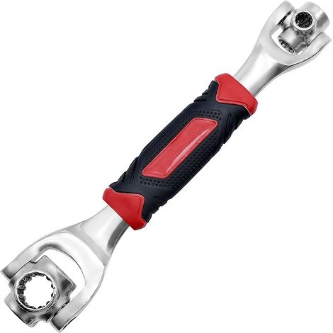 Clé multifonction 48 en 1 360 degrés : outil de bricolage pour voiture, vélo et maison - 8-21 mm