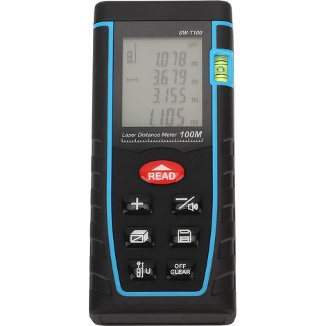 Tragbarer Laser-Entfernungsmesser 100 m, hochpräzise Infrarotmessung 630–670 nm, handliches Distanzmessgerät (1/5)
