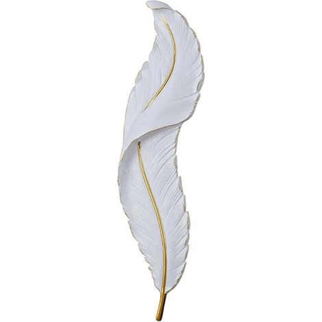 Applique Led A Forma Di Piuma Lampada Luce Bianca Calda Naturale 12 W 3 Cct