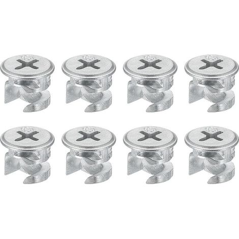 Cam Serrure Écrou pour Meubles, 8pcs 12x10mm Joint Connecteur Serrage Écrous Meubles Connexion Cam Raccords (1/5)