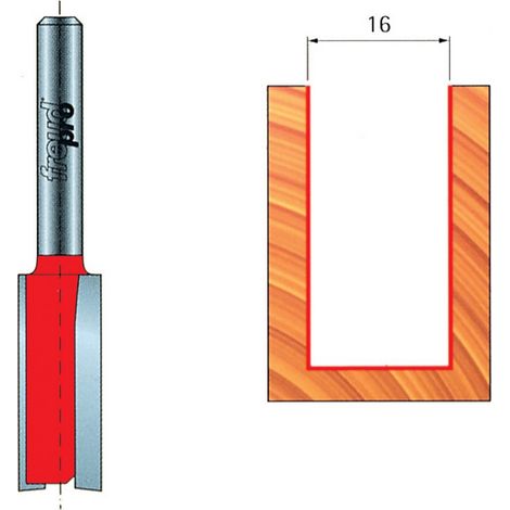 Fresa Cilindrica a Taglienti Diritti per trapano - Ø16xh19 mm - 04-14906 (1/2)