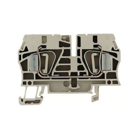 Morsettiera Passante, Molla autobloccante, 6 mm², 800 V, 41 A, Numero di collegamenti 2