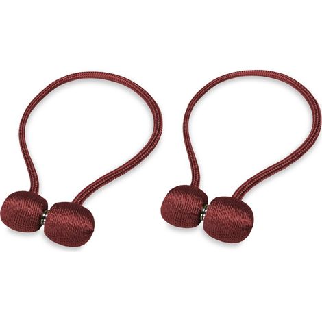 CALAMITA ferma TENDA SMART © TIEBACK fibbia per tende 2 PEZZI Bordeaux