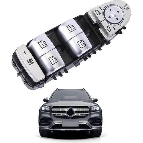 Interrupteur de Leve Vitre Interrupteur de fenêtre Electrique compatible avec C-Klasse EQC GLC W205 S205 N293 X253 C253 Interrupteur de commande de vitre électrique A2059056811, Non original (1/4)