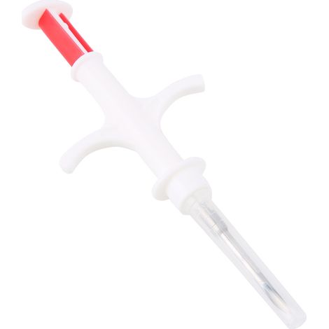 Puce RFID FDX B 134,2K/125K pour animaux, transpondeur en verre avec seringue, pour chien, 2,12 x 12 mm (1/5)