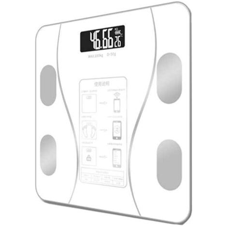 Smart, simple and practical digital scale that can be connected to a mobile digital bathroom scale to display BMI, body fat percentage, muscle mass and P.--DTEKGAZ