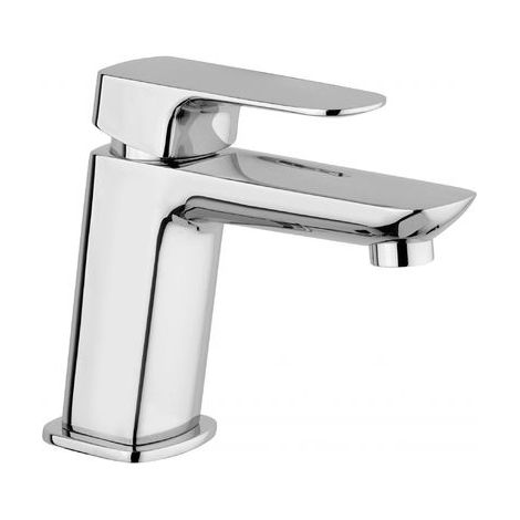 Mitigeur monocommande de lavabo avec vidage 1"1/4 et flexibles de raccordement Paini Nove 09CR211 Chromé (1/3)