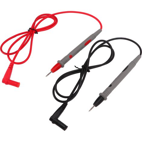 Lot de 5 sondes pour multimètre 1000 V 10 A, avec cordon de test anti-oxydation, rouge et noir. (1/5)