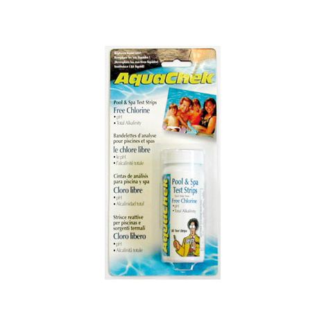 Test strips qp aquacheck 3 tests pH chlore 50 bandelettes