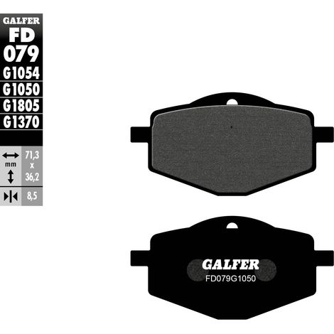 Plaquettes de frein Galfer KH101 pour scooter semi-métalliques