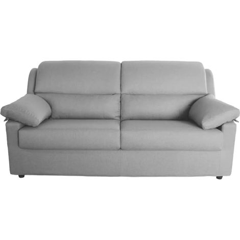 divano 3 posti bellahome "firenze" beige tessuto sfoderabile e antimacchia, 190x95x93 cm (1/4)