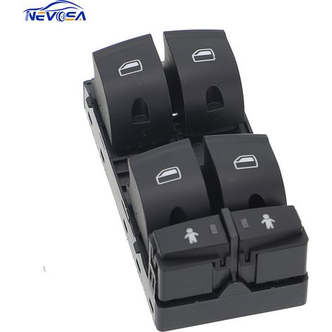 4F0959851G5PR is a window lift switch button accessory for 2005-2015 Audi A6 vehicles. (1/4)