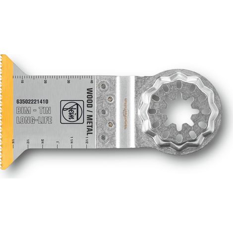 FEIN Sägeblatt E-Cut Bi-Metall mit TiN-Beschichtung, Länge 50 mm, Breite 50 mm, VE 5