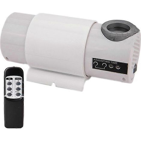 Réveil de bureau à projection LED numérique avec télécommande silencieuse, blanc, prise secteur (1/5)