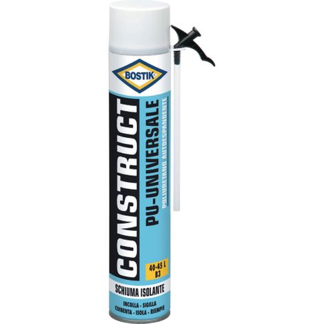 Mousse polyurA thane universelle bostik ml 750 mastic isolant fixation