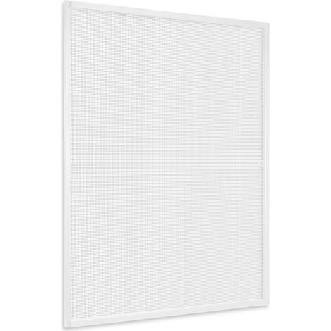TolleTour Zanzariera finestra telaio in alluminio zanzariera schermo protezione UV impermeabile 100x120CM Bianco
