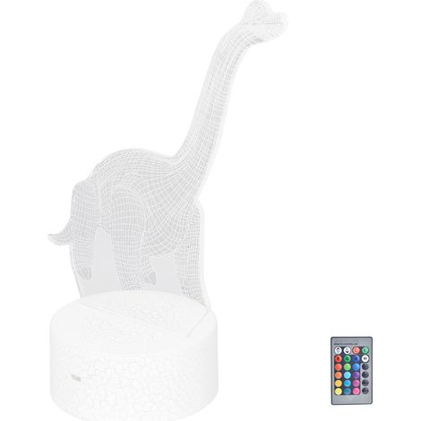 Veilleuse dinosaure RGB 16 couleurs, 4 modes, intensité réglable, compatible avec télécommande tactile, décoration intérieure (1/5)