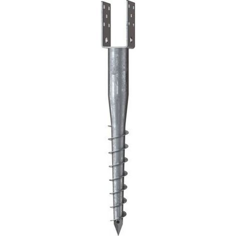 KRINNER Schraubfundament U Länge 730 mm Ø 60 mmlichte Weite 71 mm 2,6 kg Stahl (1/2)