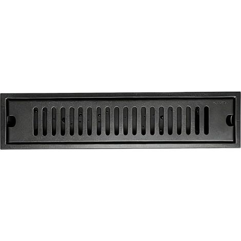 Bonde de douche rectangulaire en acier inoxydable, grande (1/5)