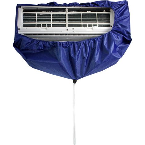 Housse de Protection pour Nettoyage de Climatiseur en PVC Imperméable - Taille M/L avec Tuyau d'eau de 3 mètres pour 1P/1.5P/2P/3P