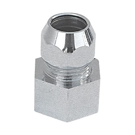 RACCORDO MF CON DADO CONICO CROMATO- 1/2 x 3/8  Diam. 10- ALBER- pezzi 1